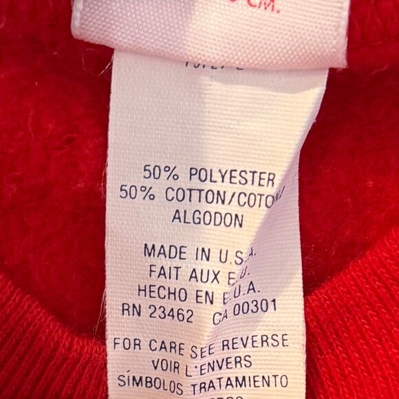 Vintage 80s 90s Buster Brown Kids Red Sweatshirt Cat Graphic Kawaii Size Small 6 - Picture 4 of 7